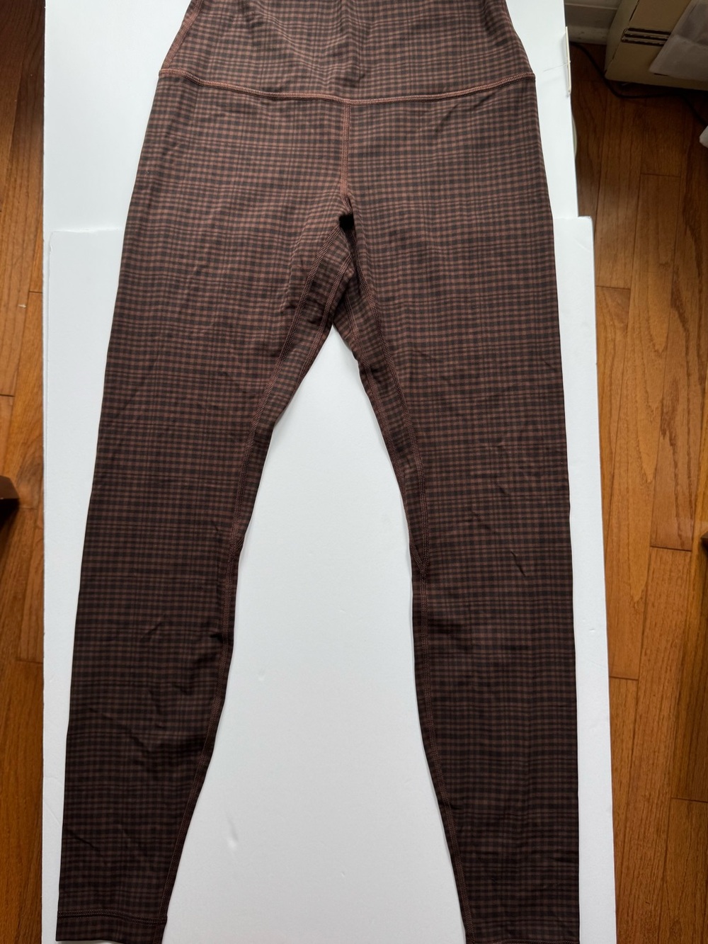 lululemon athletica Brown Plaid Joggers